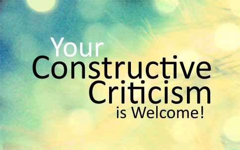 Constructive Criticism