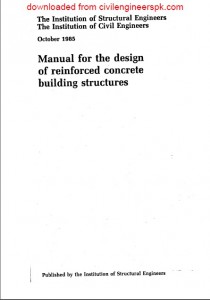 Manual for the design of reinforced concrete building structures