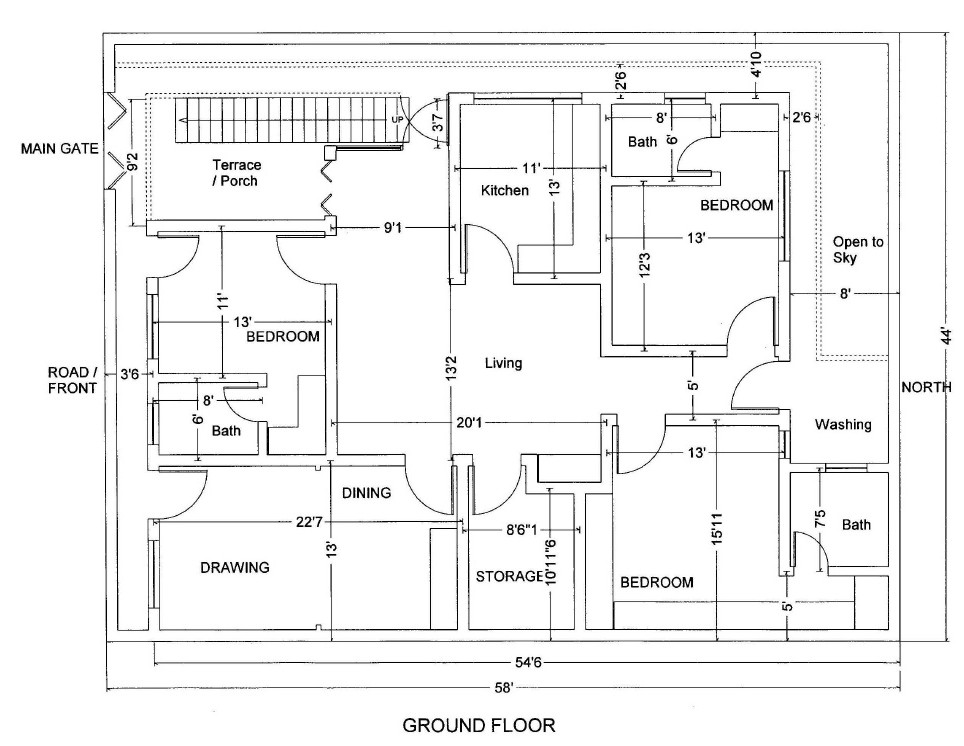 10 5 Marla House Plan Civil Engineers PK 10-5-marla-house-plan-civil-engineers-pk