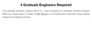 Graduate Engineers Required