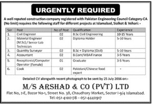 Required Civil Engineer