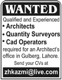 Architects Quantity Surveyors Wanted
