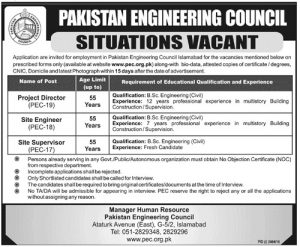 Jobs in Pakistan Engineering Council