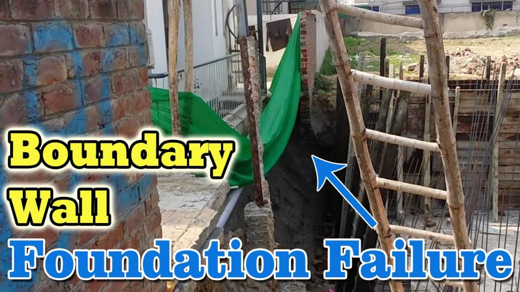 Foundation Failure due to excavation