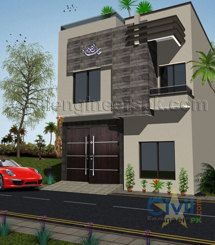 New 3 Marla House Design - Civil Engineers PK