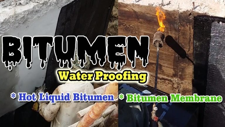 Bitumen Waterproofing Methods - Civil Engineers PK